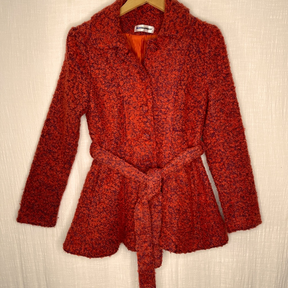 Blue elephant boutique jacket orange
